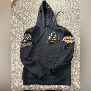 Lakers Black V-Neck Sweater